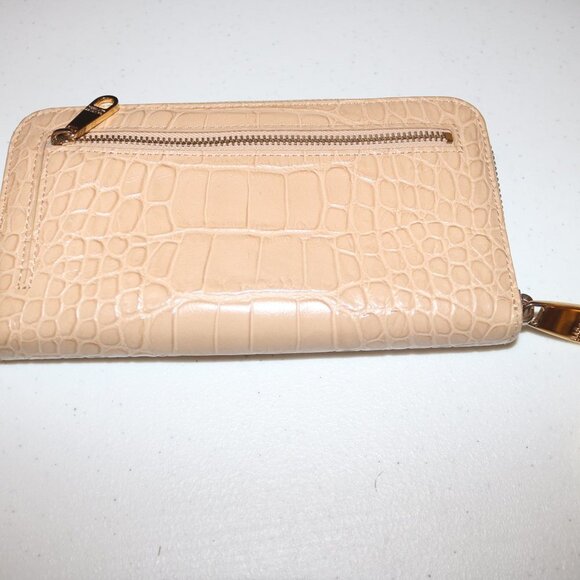 Badgley Mischka tanish zip-around wallet with multiple compartments EUC - Picture 2 of 8